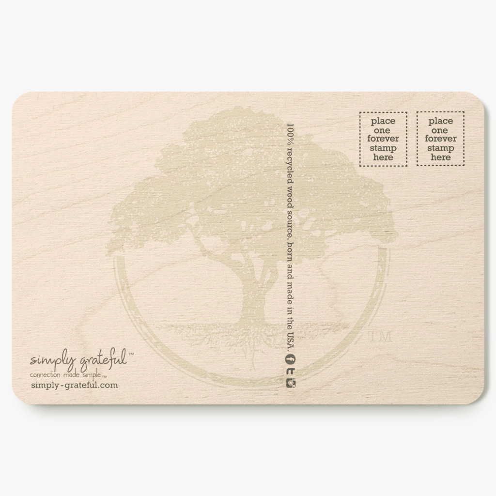 Simply Grateful - Vente Cartes postales - Joyeuses Fêtes ~ MB Carte Postale1