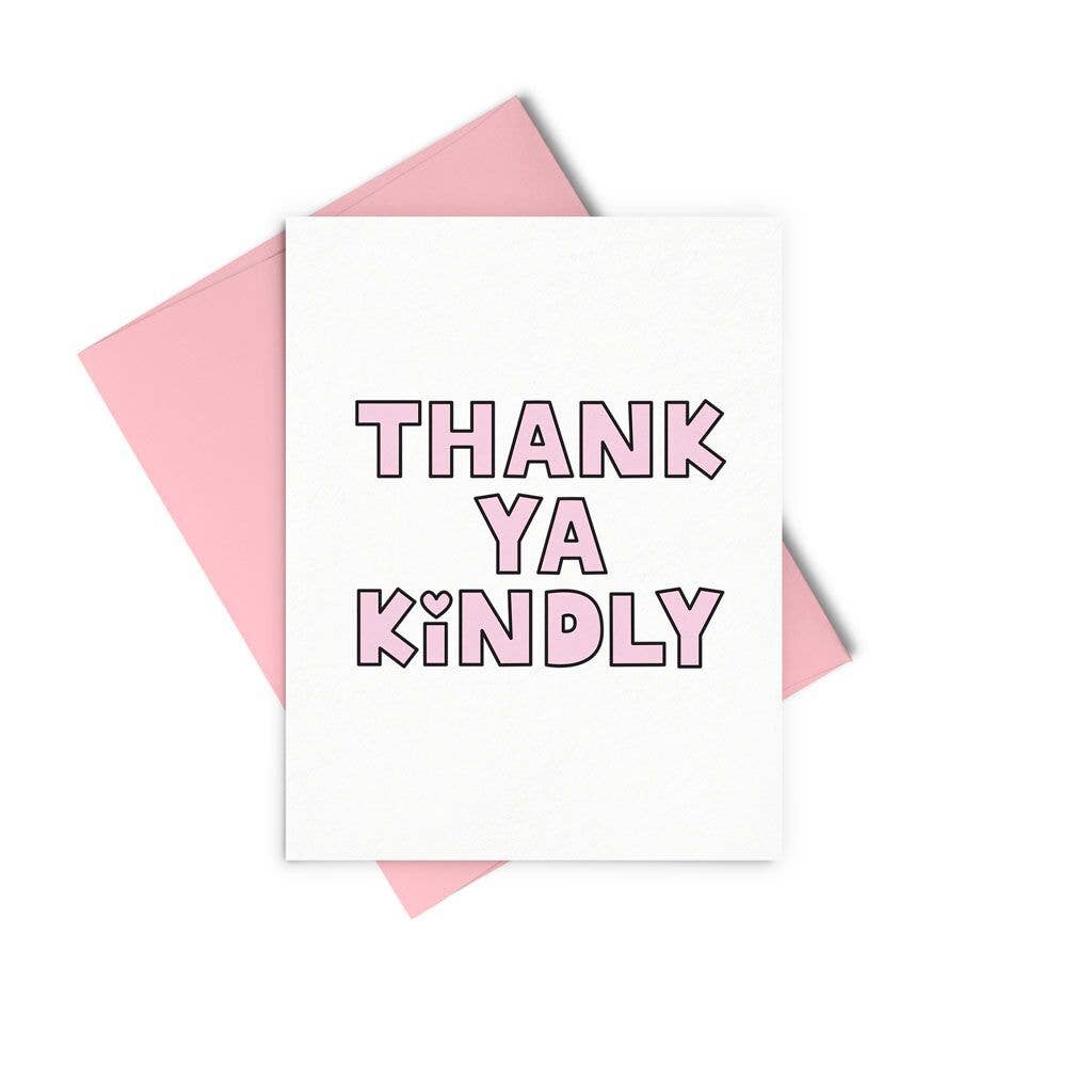 Talking Out of Turn - Wholesale Thank You Card - Thank Ya Kindly1
