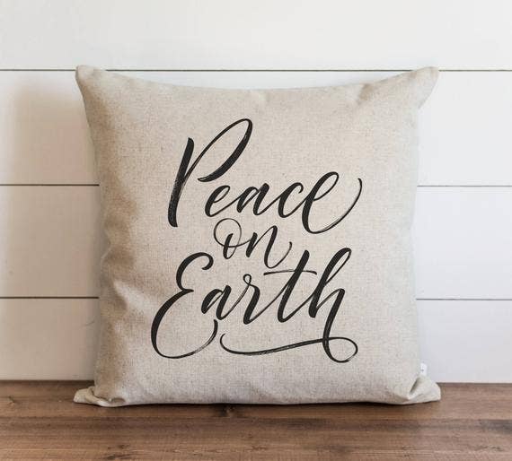 Porter Lane Home - Wholesale Throw Pillow Cover - Peace On Earth Pillow Cover