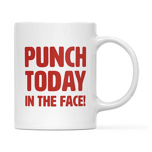 Tiramisu Paperie - Wholesale Coffee Mug - Punch Today in the Face Mug0