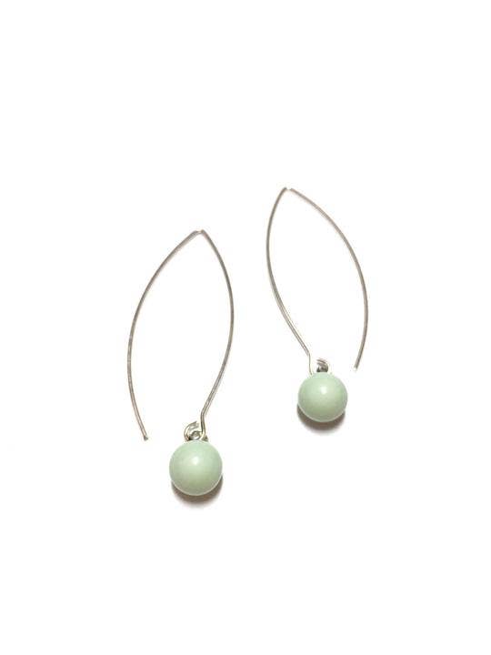 Leetie Lovendale - Wholesale Dangle Earrings - Mint Green RainDrop Earring0
