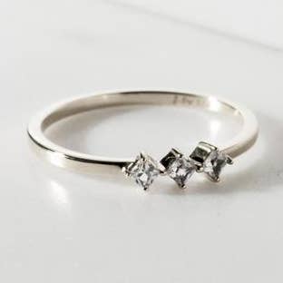 Kira Tri perle Ring - Sterling for engroshandel hos Finley