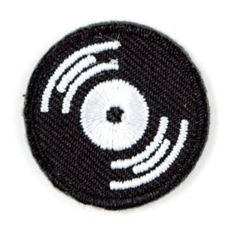 Record Embroidered Sticker Patch for wholesale by These Are Things