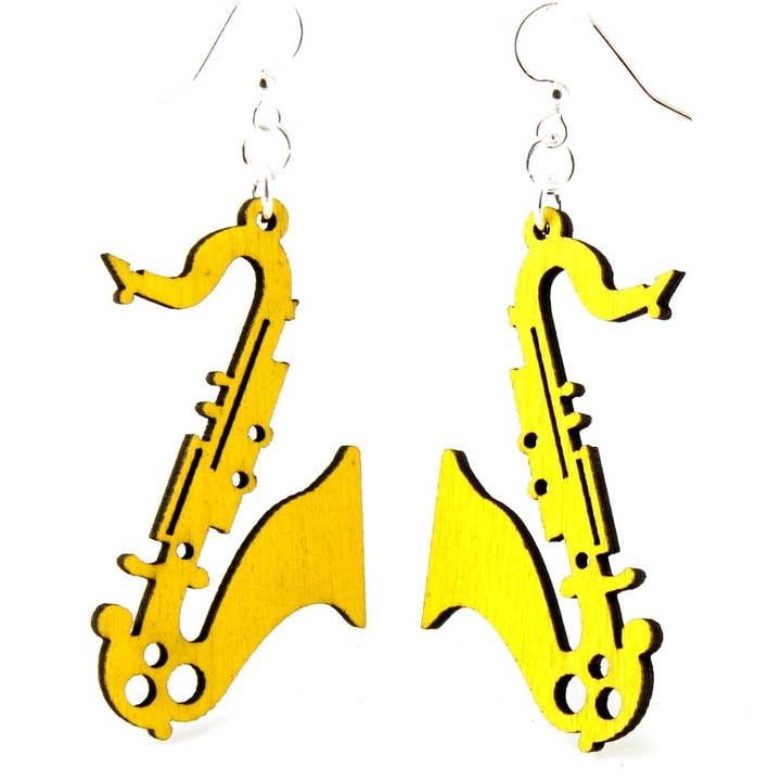 Saxophone Earrings for wholesale by Green Tree Jewelry