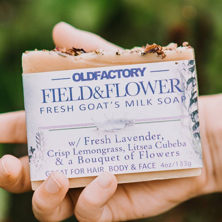 Old Factory Soap + Parousia Perfumes - Wholesale Bar Soap - Field & Flower Goats Milk Soap - with Lavender, Lemongrass,0