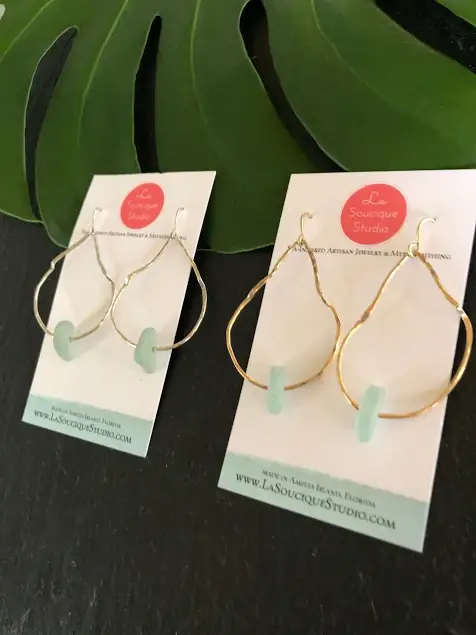 La Soucique Studio Metalsmithing - Wholesale Dangle Earrings - Perelle Sea Belle Earrings1