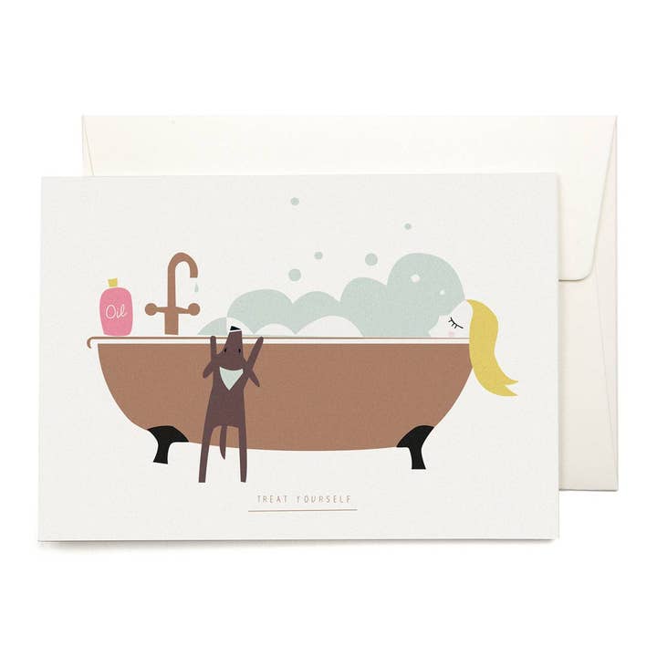 Bubble Bath Greeting Card for wholesale by pleased to meet GmbH
