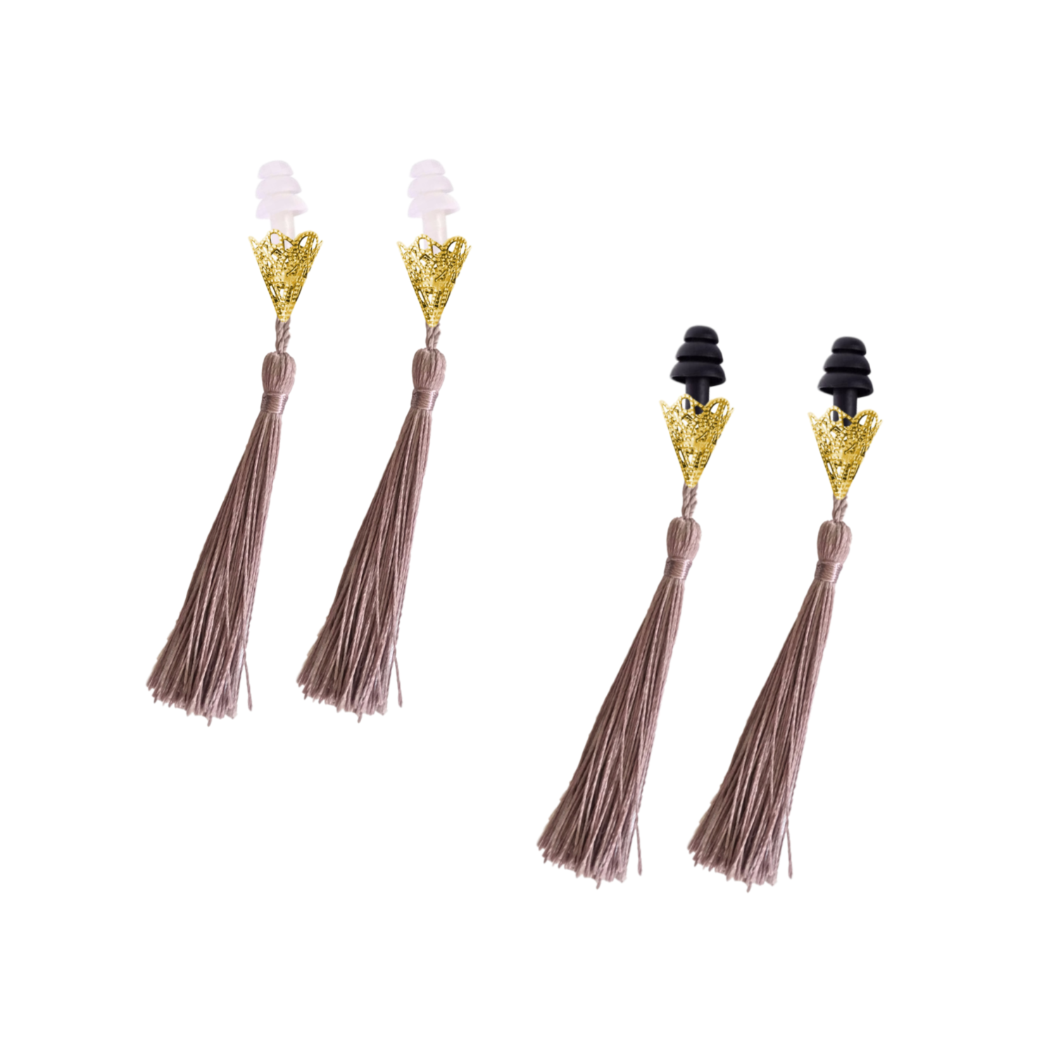 The Sleepy Cottage - Wholesale Tassel Earrings - Dusty Plum Holly Golightly Tassel Earplugs0