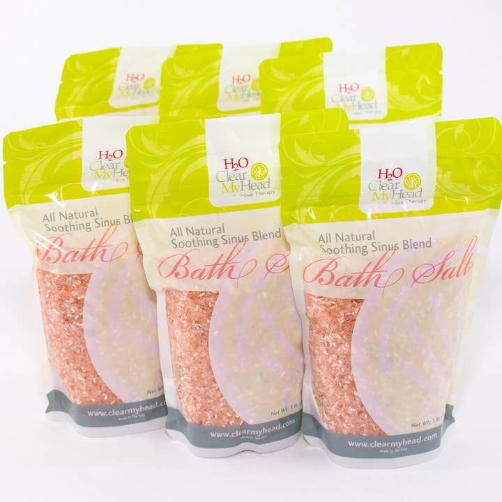 Clear My Head Ltd - Wholesale Bath Salts - Aqua Therapy 'H2O' Bath Salts In Stand Up Bag