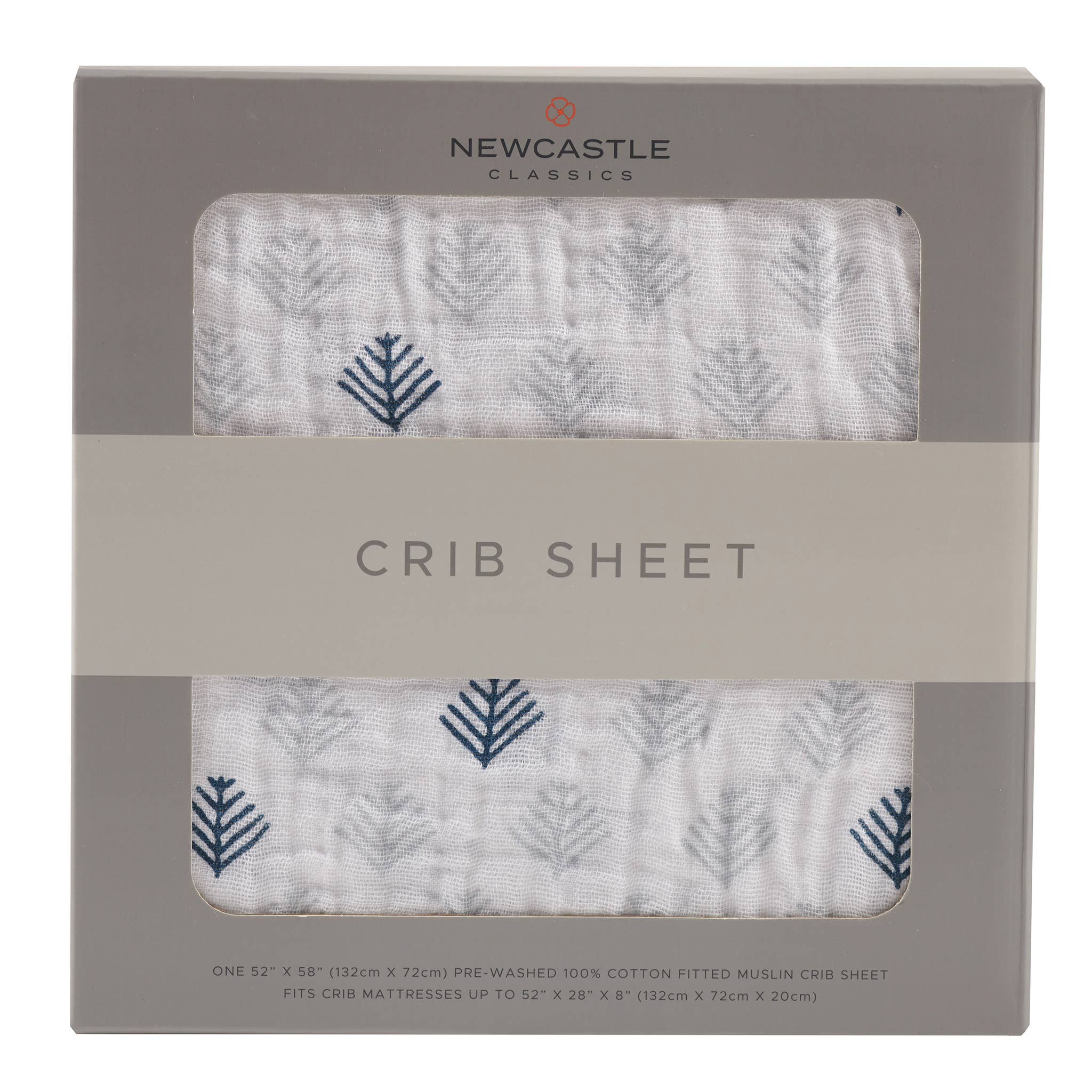 Newcastle Classics - Wholesale Cot/Crib Sheets - Glacier Branch Cribsheet1