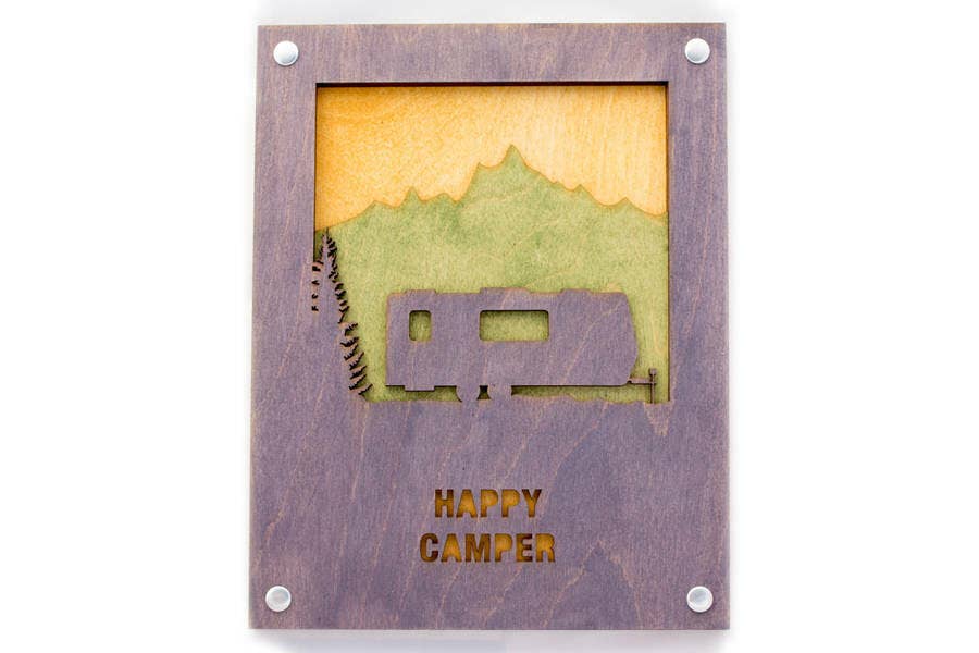Simple and Sylvan - Wholesale Wall Accent - 8" x 10" Camper Travel Trailer Wall Art0