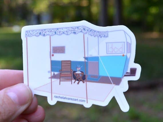 Rachel Alvarez Art - Wholesale Sticker - Glamper Decal0