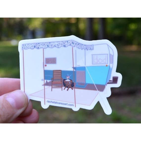 Rachel Alvarez Art - Wholesale Sticker - Glamper Decal
