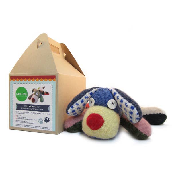 Cate and Levi - Vente Kit de bricolage – enfant - Kit d'animaux en peluche Scrappy Dog | Kit d'animaux en pel1