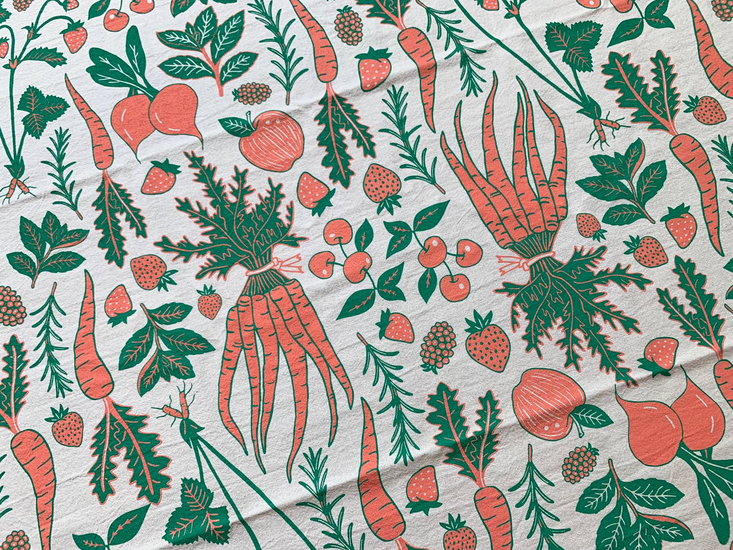 Noteworthy Paper & Press - Wholesale Tea Towel - Fruit & Veggies Tea Towel3