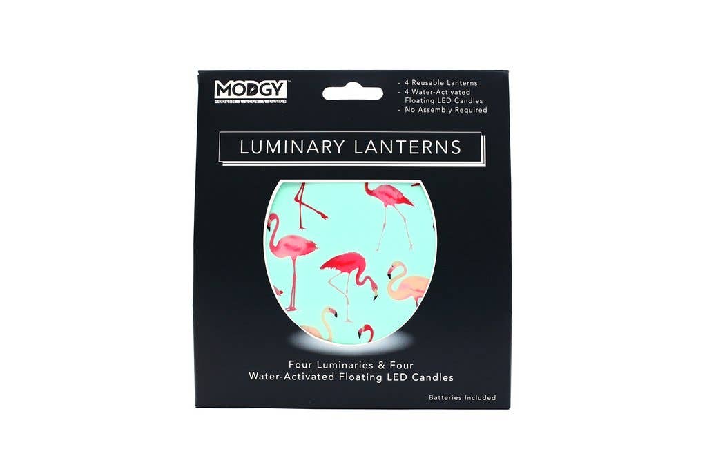 Modgy – wholesale Lantern – Frosted Luminary Lantern - Pinky Do - Flamingo2