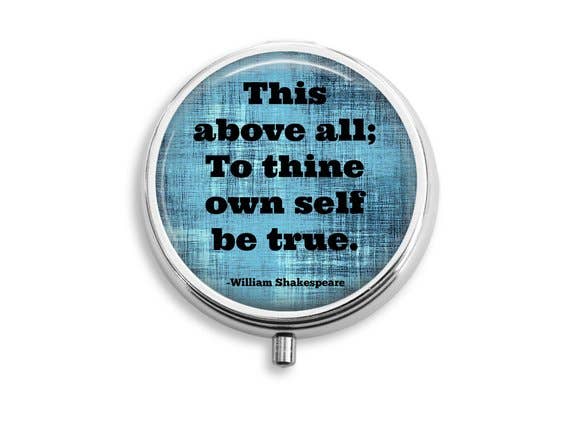 Unique Art Pendants - Wholesale Pill Organizer - Shakespeare This Above All Case pillbox pill box0