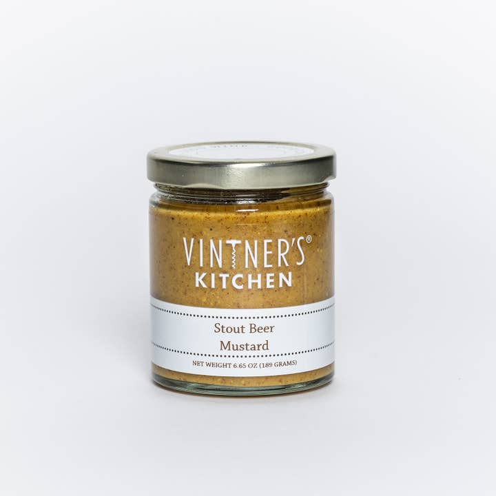 Stout Beer Mustard for wholesale by Vintner's Kitchen LLC