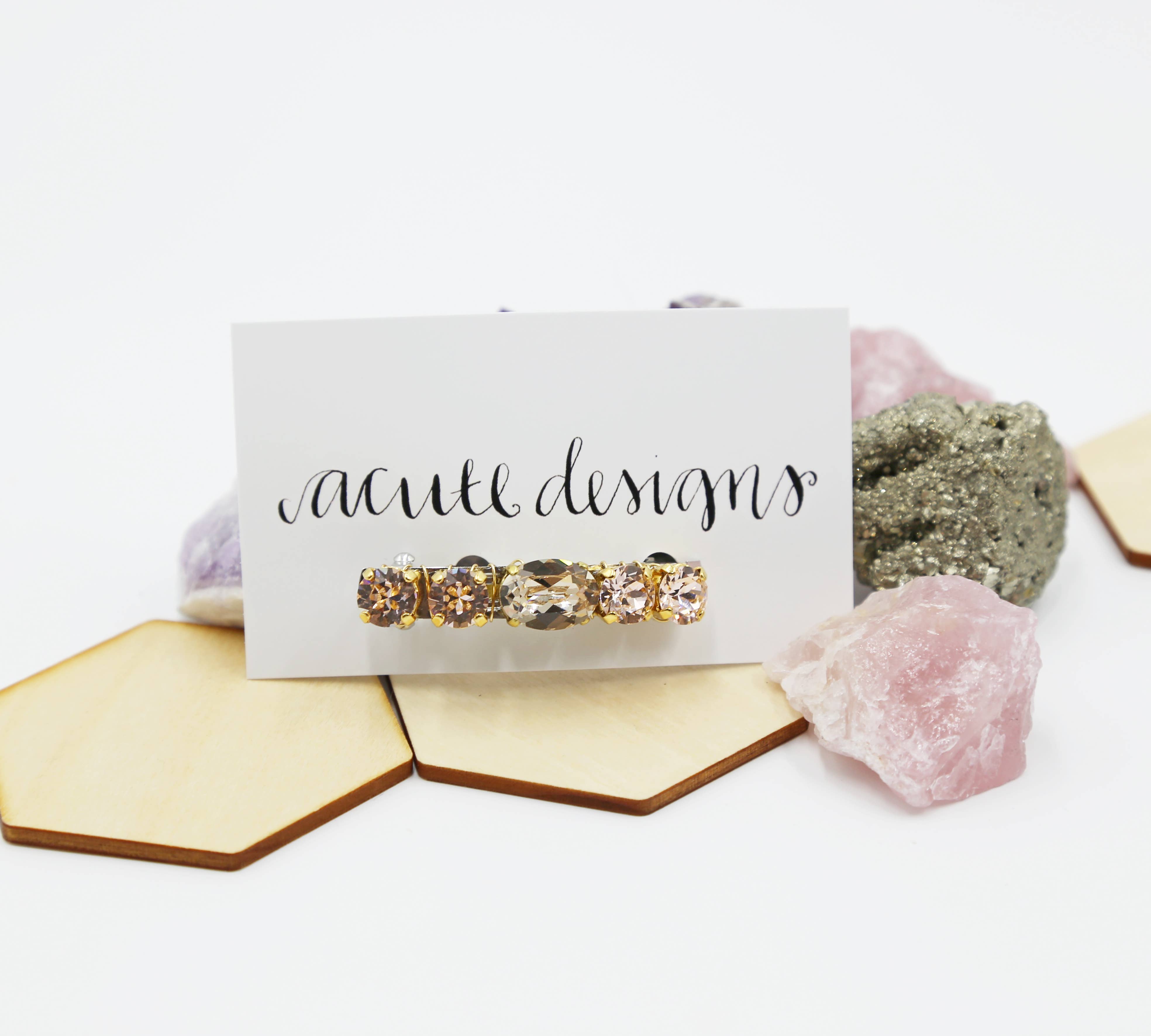 Acute Designs – Großhandel Haarspange – Damen – Mittlere Haarspangen von Swarovski8