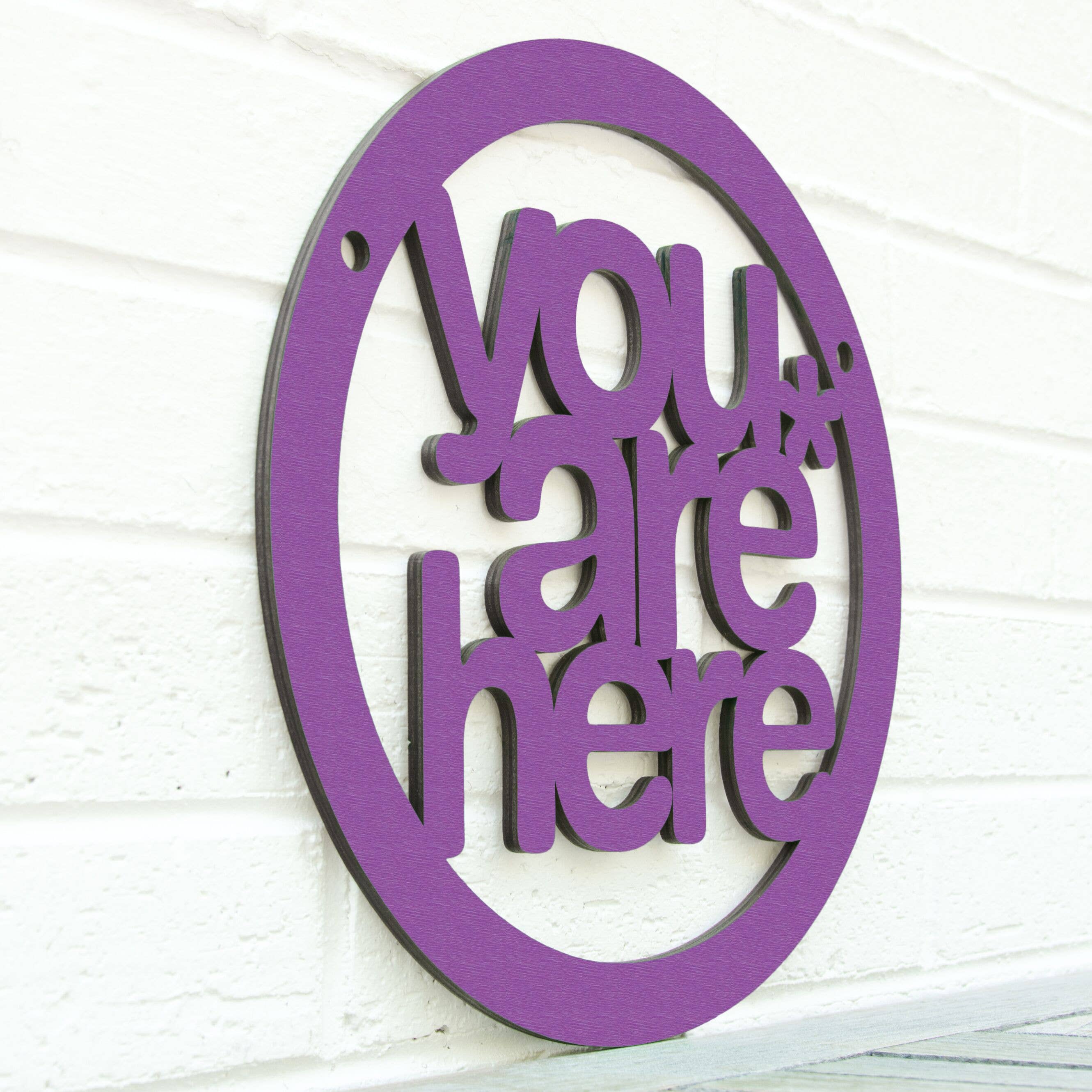Spunky Fluff - Wholesale Wall Sign - You Are Here, Self Awareness Connection Wall Sign3
