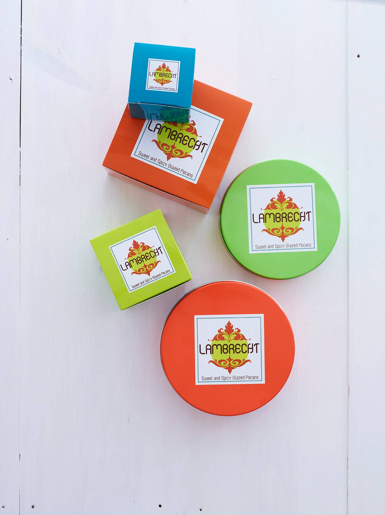 Lambrecht Gourmet - Wholesale Nuts - 16 oz Sweet And Spicy Glazed Pecans Tin1