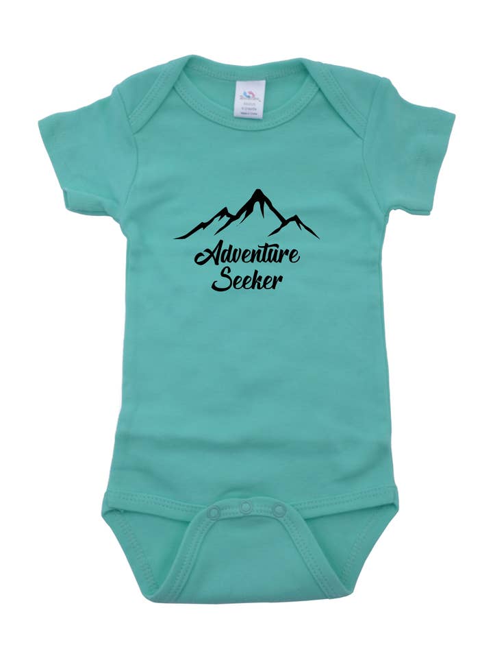 Mint met Black Adventure Seeker Onesie voor wholesale door Outdoorable Apparel