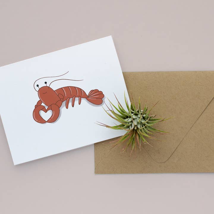 Itscathywu – wholesale Kärlekskort – Hummer Love - Kärlekskort i storlek A2