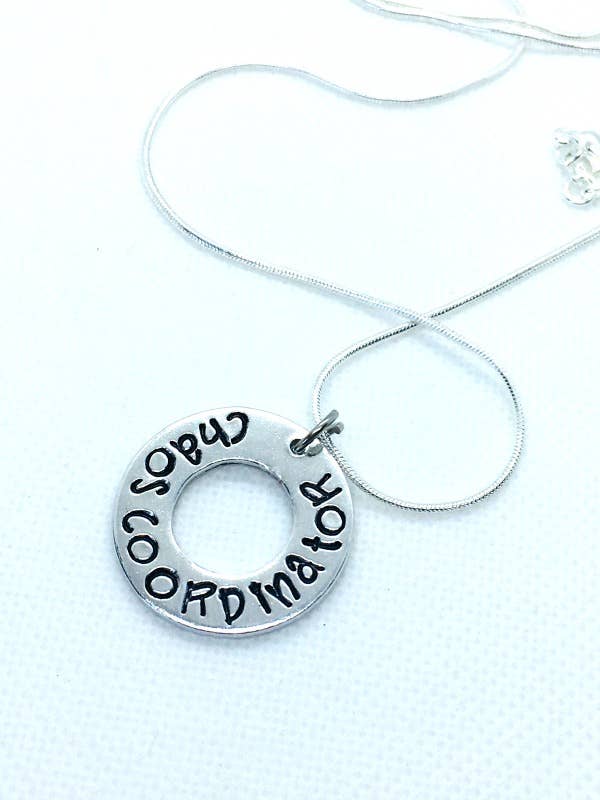 Chaos Coordinator necklace, gifts for mom, wedding planner for wholesale by Me and My Sweet Pea