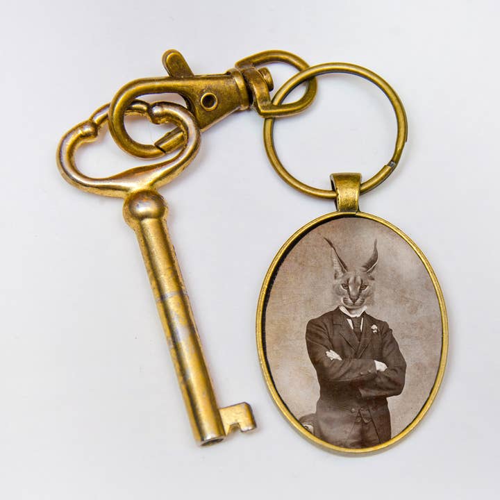 Creepy Victorian Dressed up Cat Gifts Under 20 Funny Present for wholesale by The Wild Oddisorium