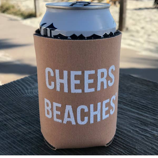Cheers Beaches Peach Can Cooler for wholesale by Cheers Beaches