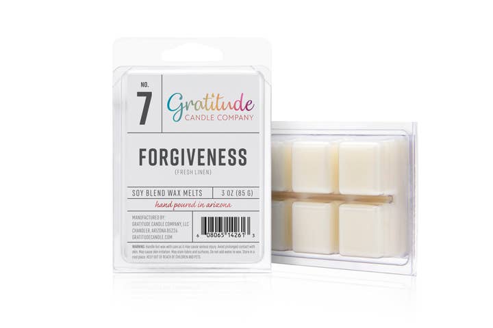 Gratitude Candle Company, LLC - Wholesale Wax Melt - 3 oz. Forgiveness (Fresh Linen) Wax Melt0