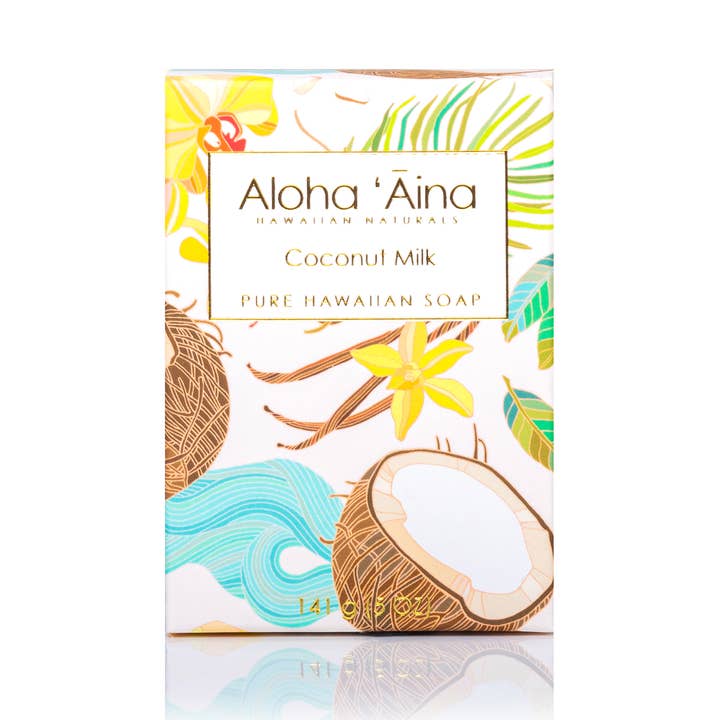 Aloha 'Aina – Coconut Milk Pure Bar Soap for wholesale by Maui Soap Co.