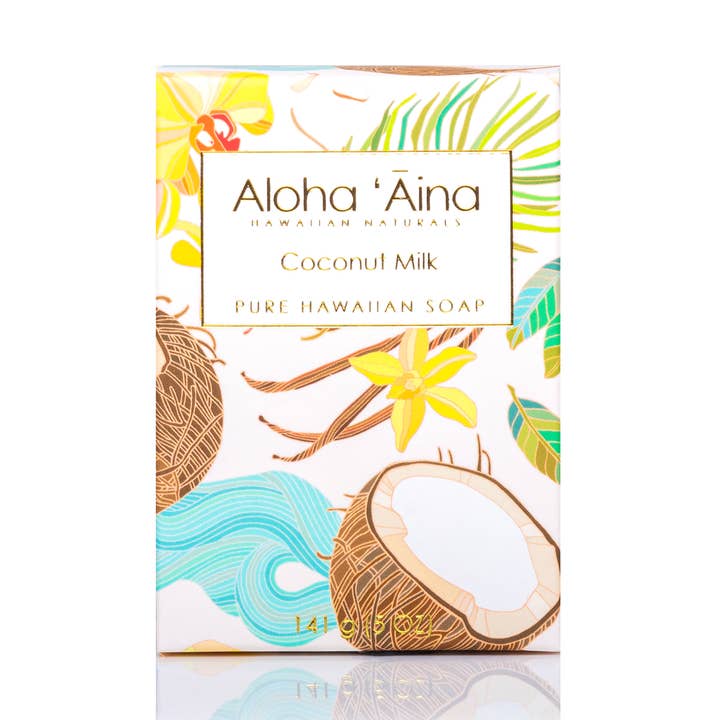 Aloha 'Aina – Coconut Milk Pure Bar Soap for wholesale by Maui Soap Co.