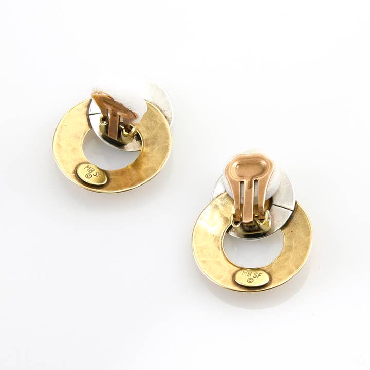 Marjorie Baer - Wholesale Dangle Earrings - Intertwined Wide Ring Earring1