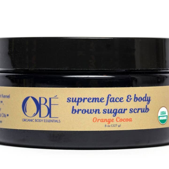 Gommage Suprême pour le visage et le corps 8oz pour la vente par ORGANIC BODY ESSENTIALS