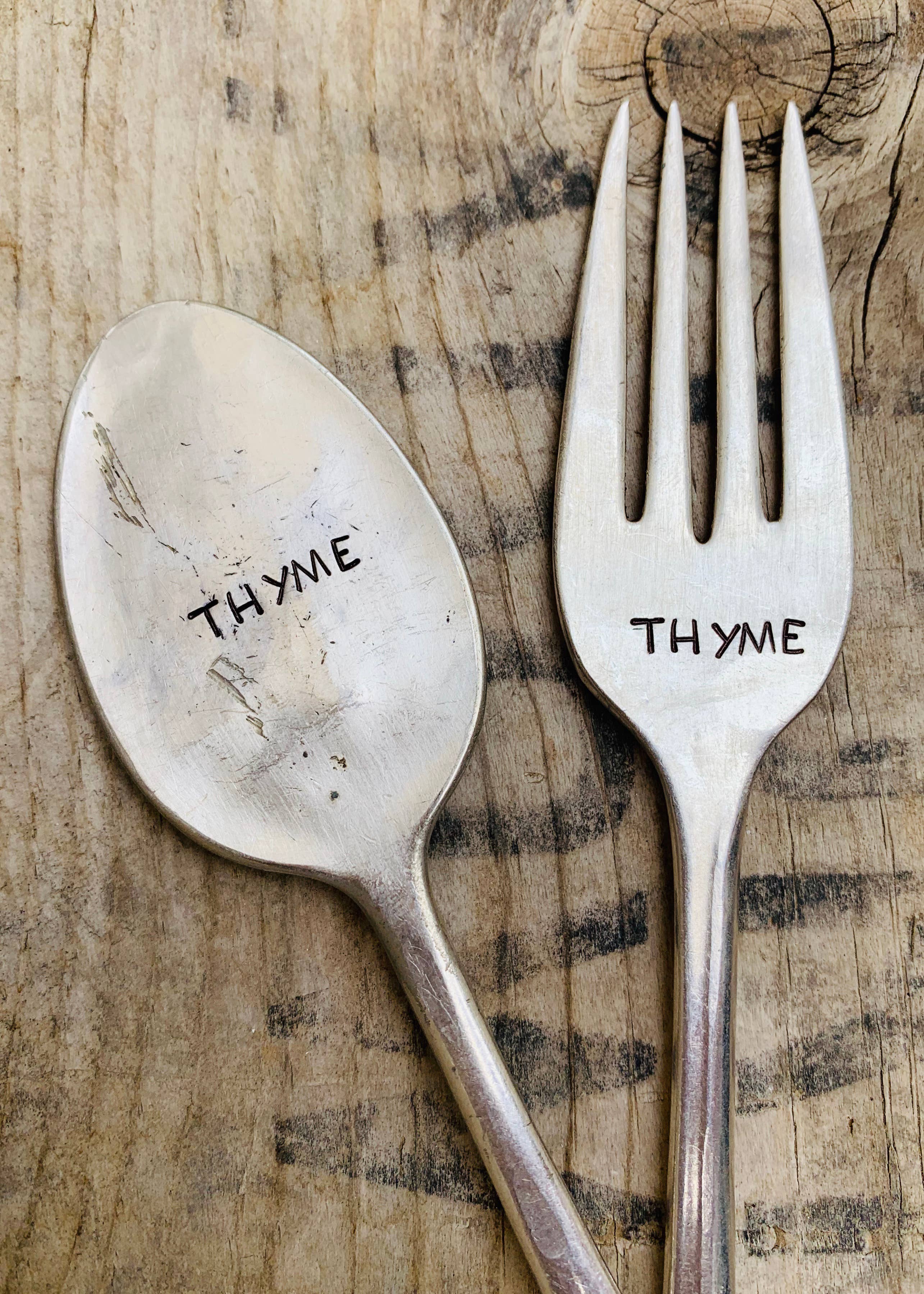 Pumpernickel and Wry - Wholesale Garden/Lawn Stake - Herb Garden Marker Plant Stakes - vintage, hand-stamped8