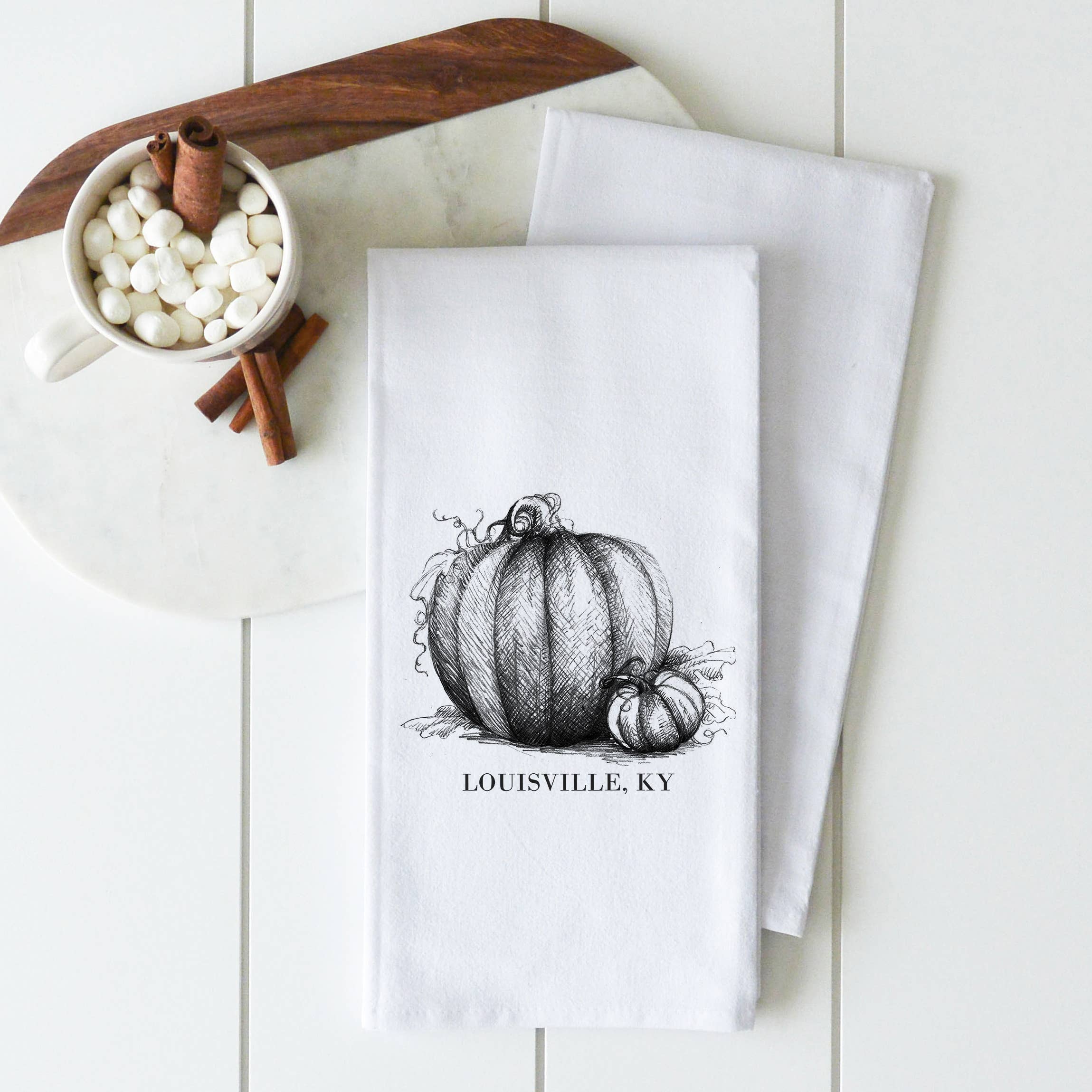 Porter Lane Home - Vendita all'ingrosso Strofinacci - Strofinaccio personalizzato Schizzo Zucca0