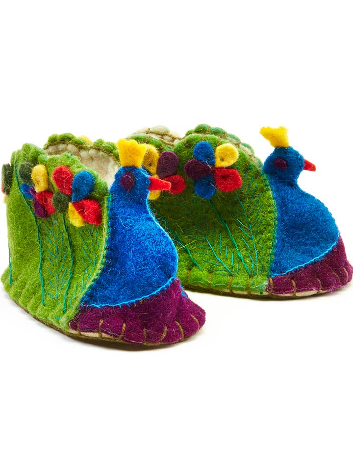 Peacock Zooties for wholesale by Silk Road Bazaar