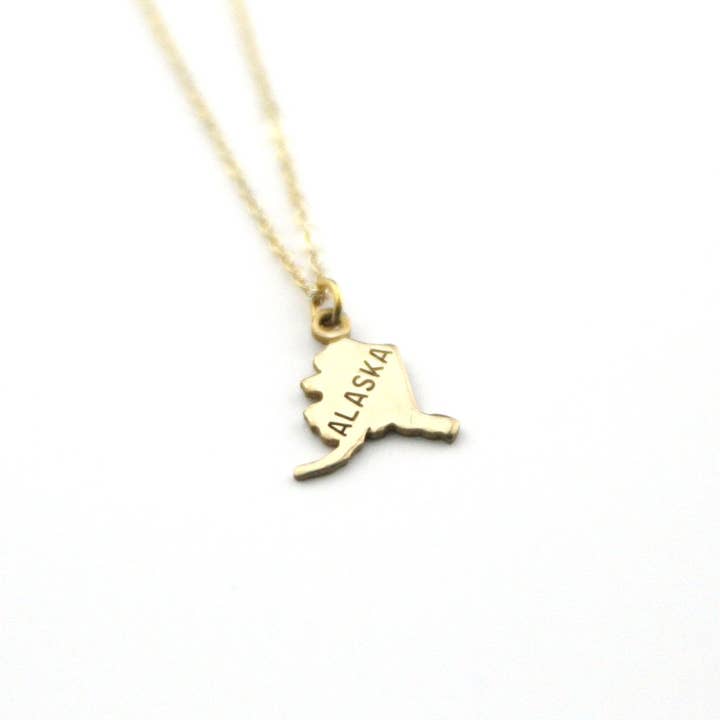 Alaska - Collier Nom de l'État pour la vente par Peachtree Lane Co.