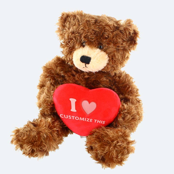 Plushland - Wholesale Stuffed/Plush Toy - Kids & Baby - Personalize Your Love Brandon Bear - Customizable Teddy Bear