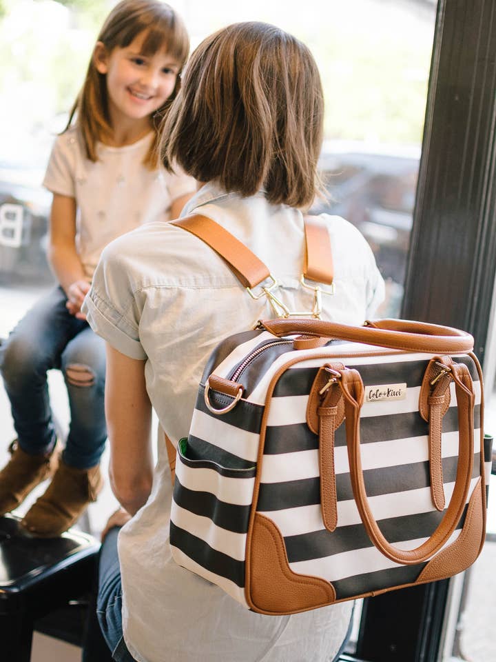 Sac Provence /Rayure Noir/ pour la vente par Coco and Kiwi