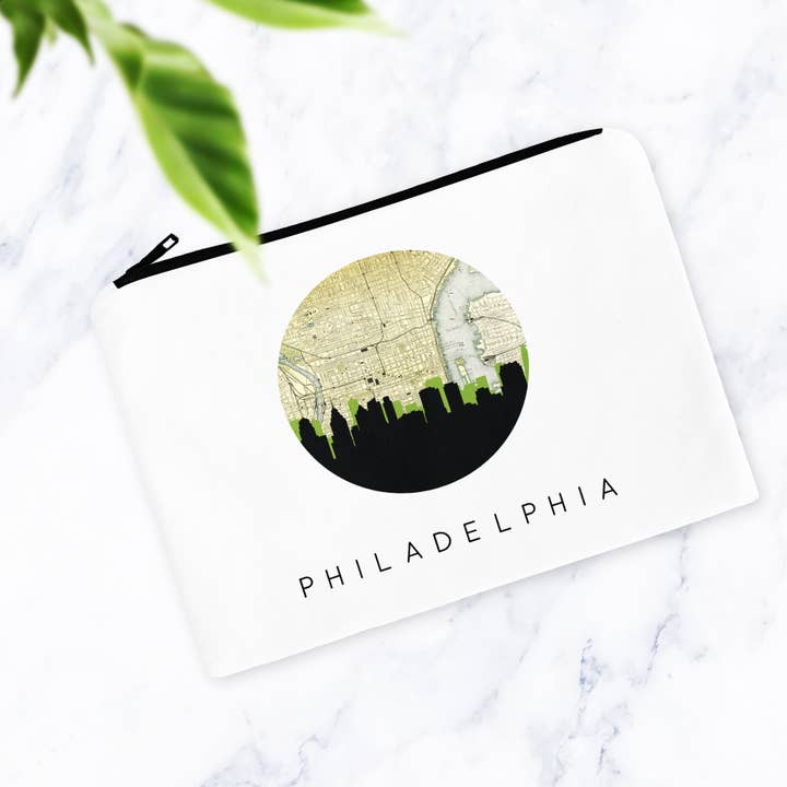 Skyline Accessory Flat Bottom Pouch for wholesale by Paperfinch Design