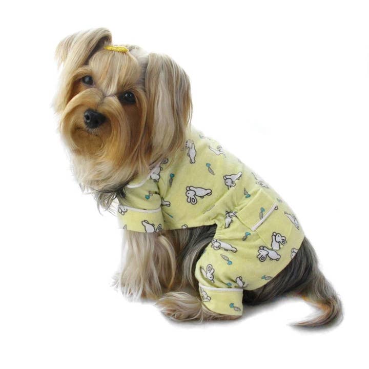 Hopping Bunny Flannel Pyjamas for engroshandel hos Klippo Pet