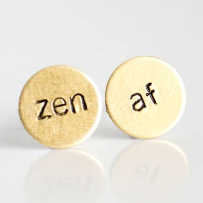 zen af earrings for wholesale by Grey Theory Mill