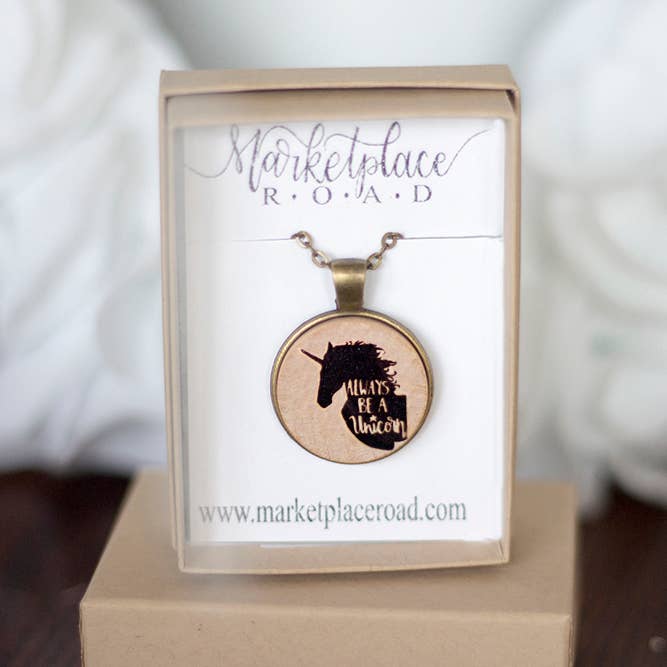 Little Allegory - Wholesale Pendant/Charm Necklace - Always Be a Unicorn Necklace9