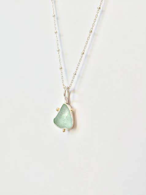 La Soucique Studio Metalsmithing - Wholesale Pendant/Charm Necklace - Perelle Power of Three Necklace - Sterling Silver and Brass