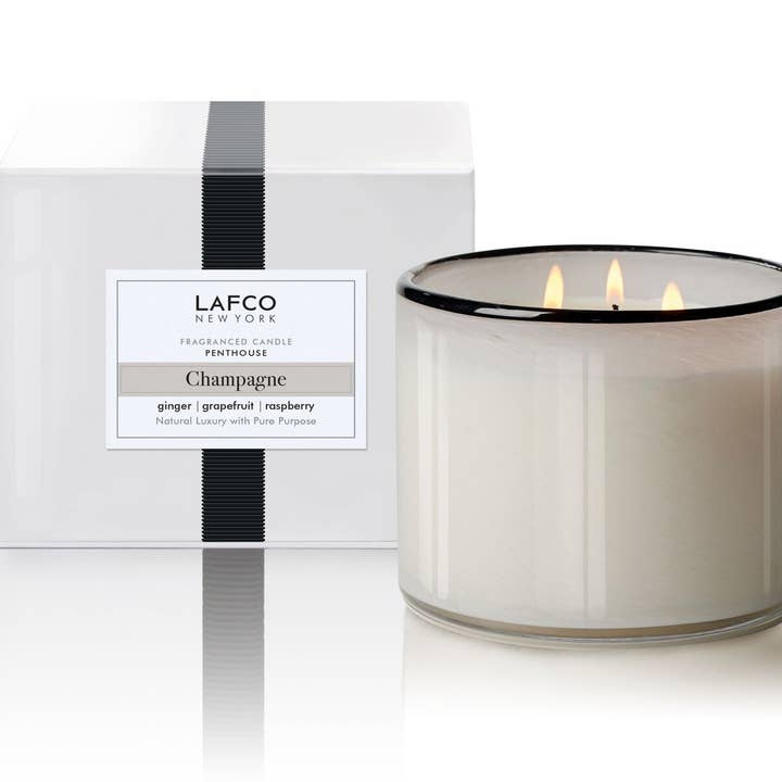 Champagner 3-Docht Kerze für den Großhandel von LAFCO New York