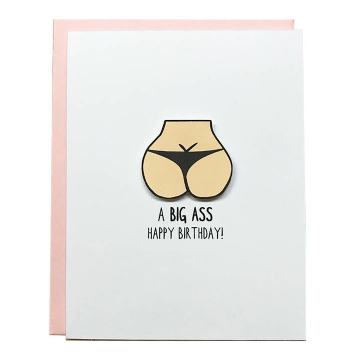 A Big Ass Happy Birthday Card for wholesale by Pepper Pop