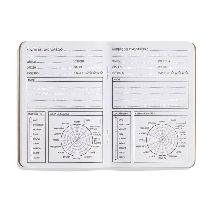 33 Books Co. - Wholesale Journal/Diary - 33 Vinos Tasting Journals (Spanish Language)1