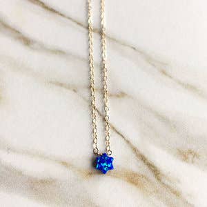 Collier opale David pour la vente par Leslie Francesca Designs